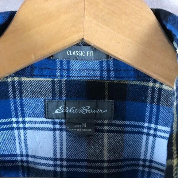 Men's EDDIE BAUER Favorite Classic-Fit Thick Cotton Button-Down Shirt MEDIUM - Picture 5 of 6